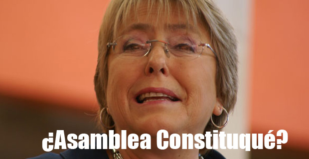 Bachelet recula negando haber estado por la Asamblea Constituyente