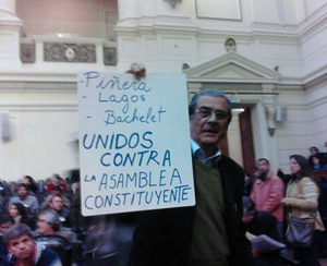 Piñera, Lagos, Bachelet: unidos contra la Asamblea Constituyente