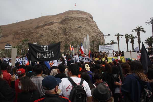 Arica va a paro este lunes en contra de termoeléctrica y proyecto minero