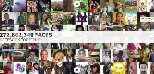 Mira las caras de los 1.200 millones de usuarios de Facebook incluyendo la tuya
