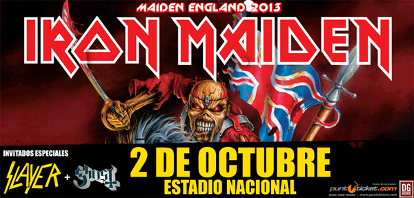 IRON MADEN + SLAYER + GHOST EN CHILE