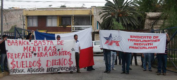 Los 4 sindicatos de Barrick Pascua Lama votarán la eventual huelga