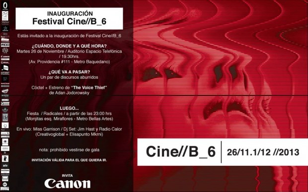 Hoy inauguran Festival Cine//B: Todos invitados al cóctel