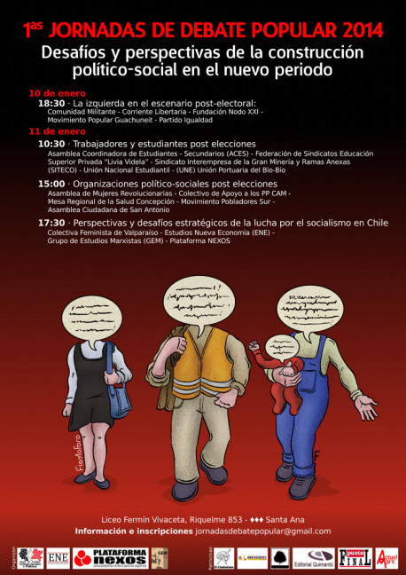 Invitan a jornadas de Debate Popular: Desafíos y perspectivas de la construcción político-social