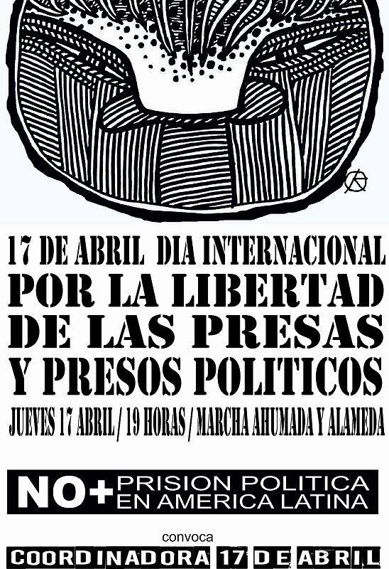 17 de Abril, Día Internacional por la Libertad de los Presos y Presas Políticos Anticapitalistas