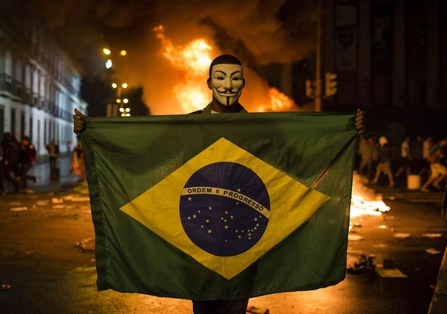 Protestas se agudizan en Brasil
