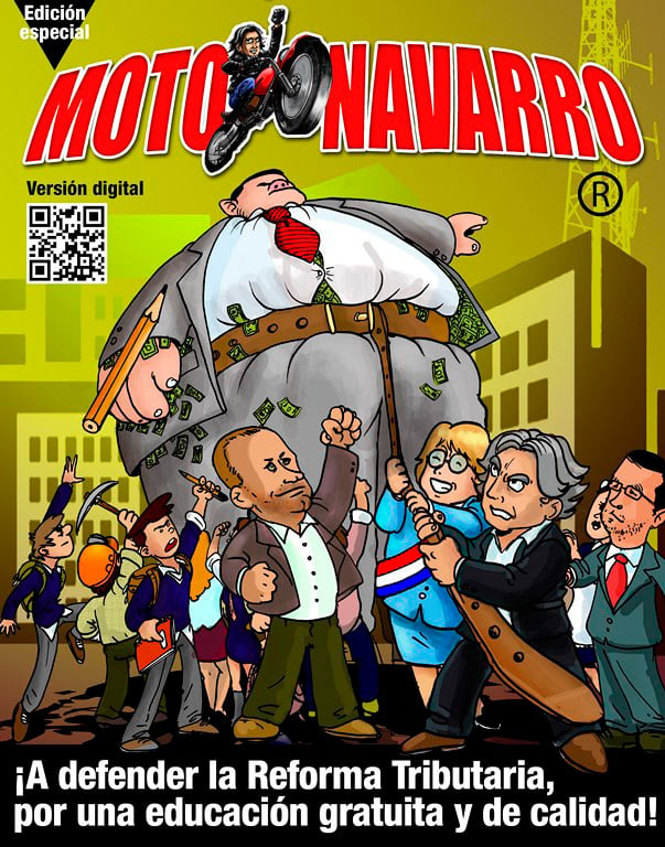 Navarro lanza nuevo cómic para explicar la Reforma Tributaria