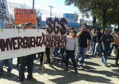 Subcontratistas Mineros de Rancagua siguen en Huelga