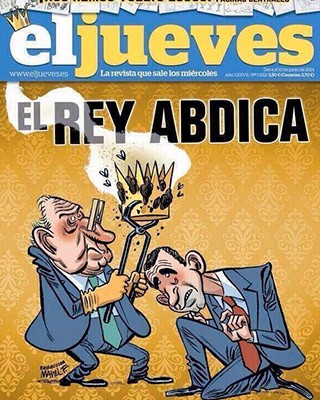 La editorial RBA censura una portada sobre la abdicación del rey