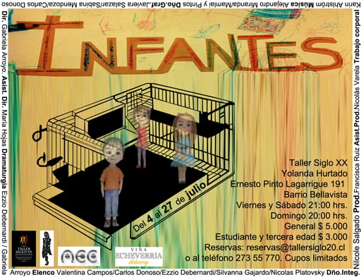 Teatro La Chimba presenta su obra «Infantes»