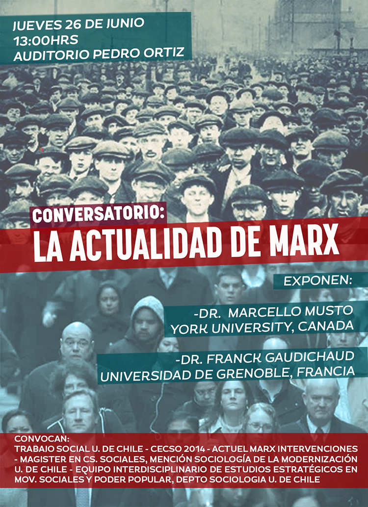 Conversatorio la Actualidad de Marx este jueves 26