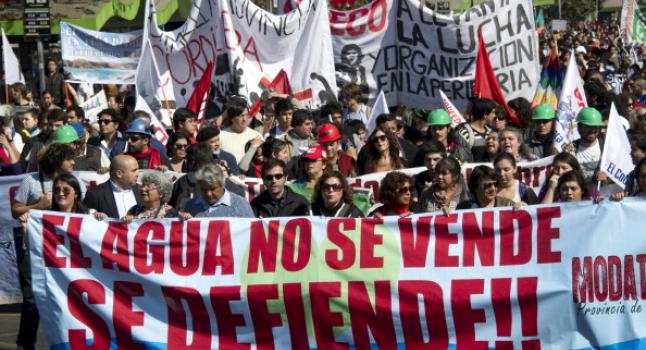 Marcha de la recuperación y defensa del agua