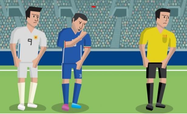 «La Mordida», el juego inspirado en el episodio de Suárez-Chiellini