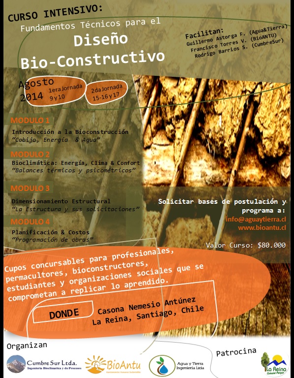 Curso “Fundamentos Técnicos para el  Diseño Bio-Constructivo”