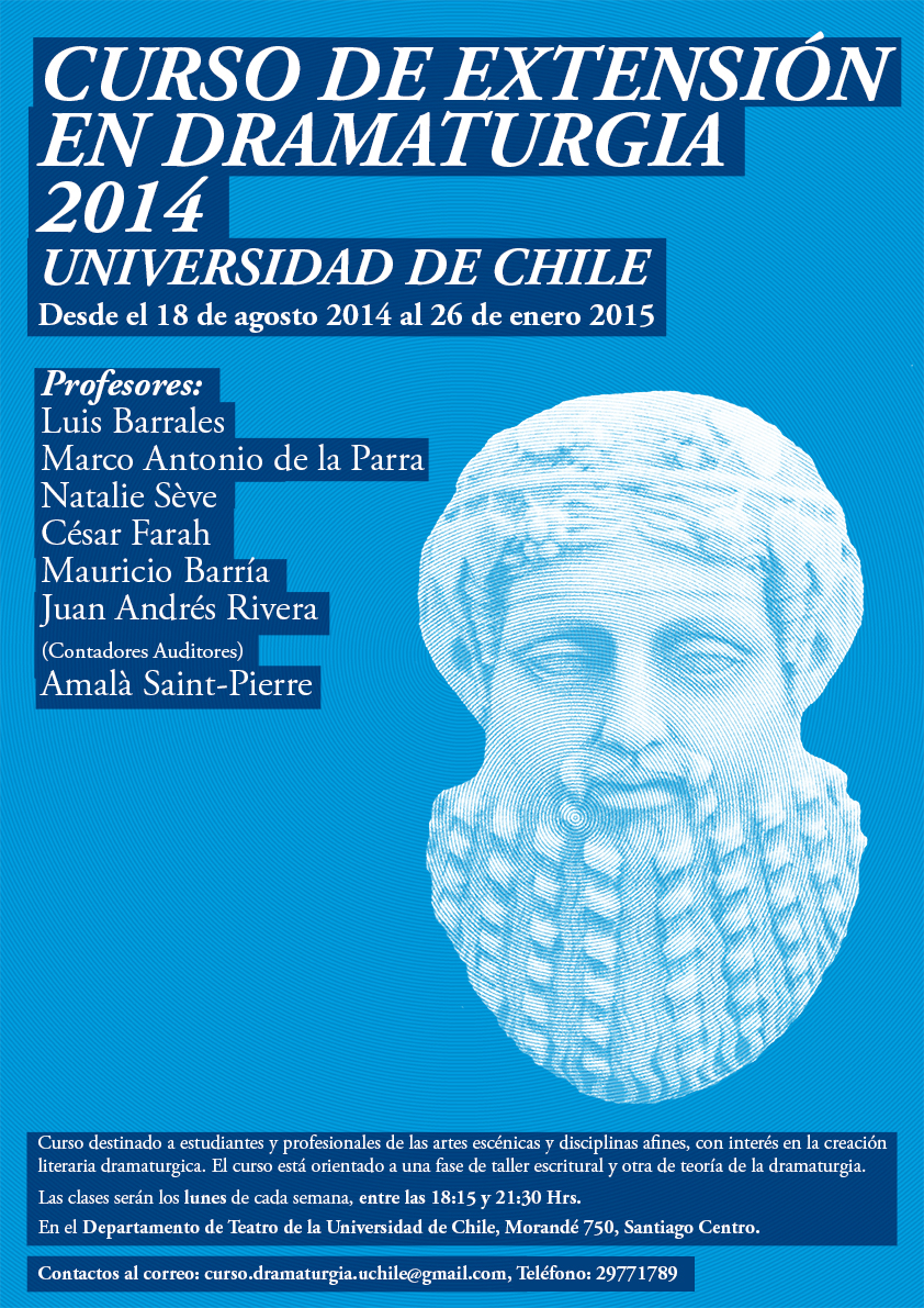 Curso de Extensión en la Universidad de Chile: Dramaturgia