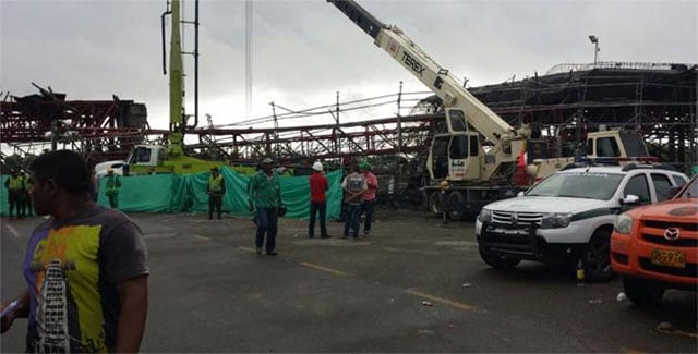 Caída de puente deja 27 heridos en Colombia