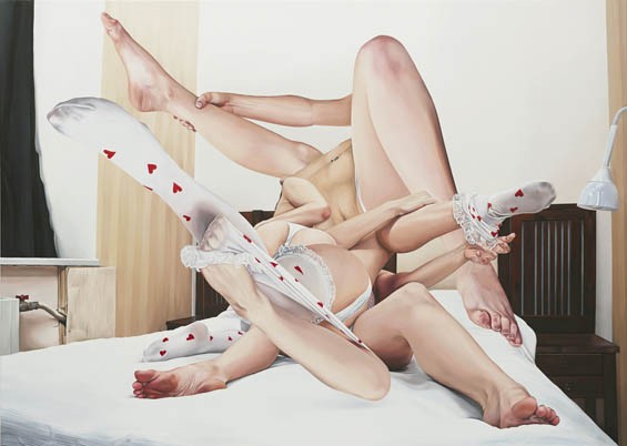 El onírico y bizarro erotismo en las pinturas hiperrealistas de Till Rabus