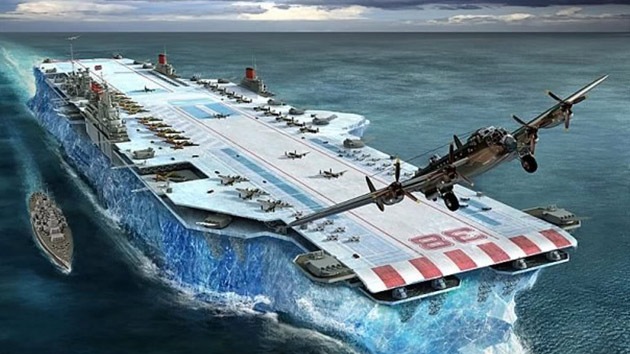 El portaaviones de hielo con el cual se planeaba vencer a Hitler