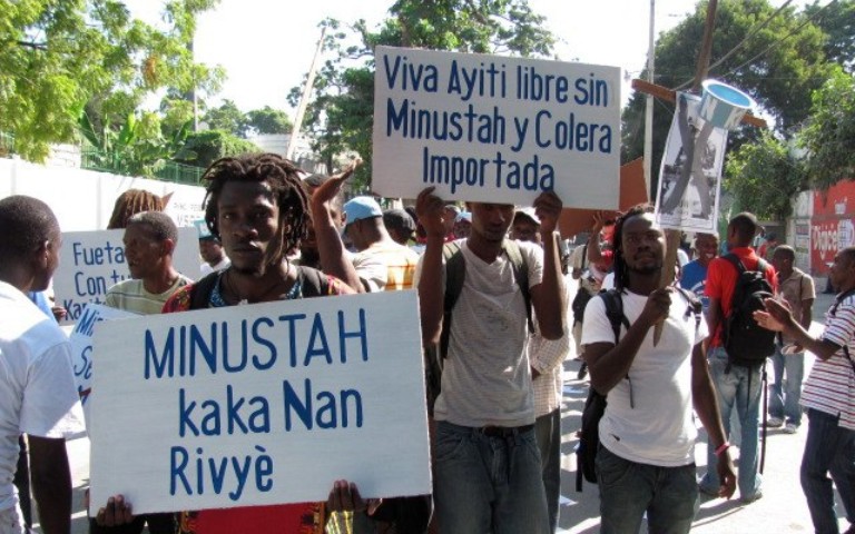 Movimientos sociales se movilizan por la no renovación del mandato de la Misión de la ONU en Haití