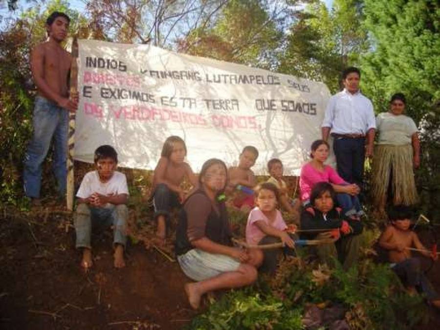 Indígenas Kaingang son removidos a la fuerza por colonos en Río Grande do Sul