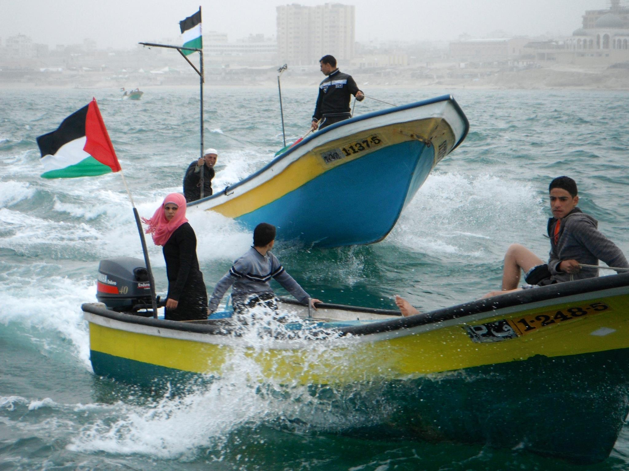 Israel atacó a pescadores palestinos en Gaza