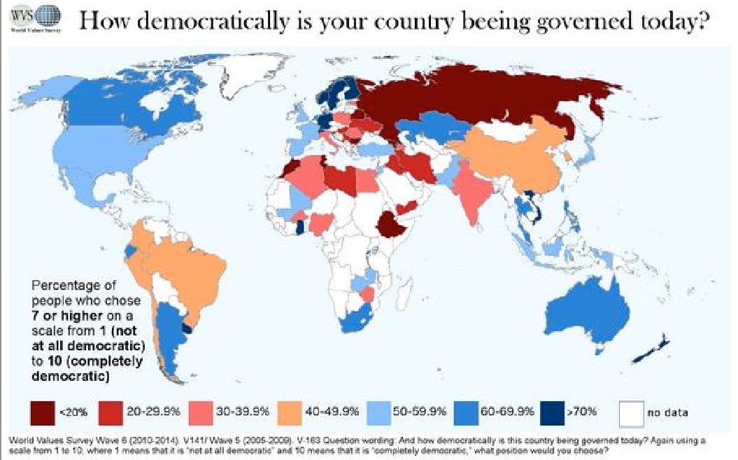 Ecuador, entre los países más democráticos del mundo