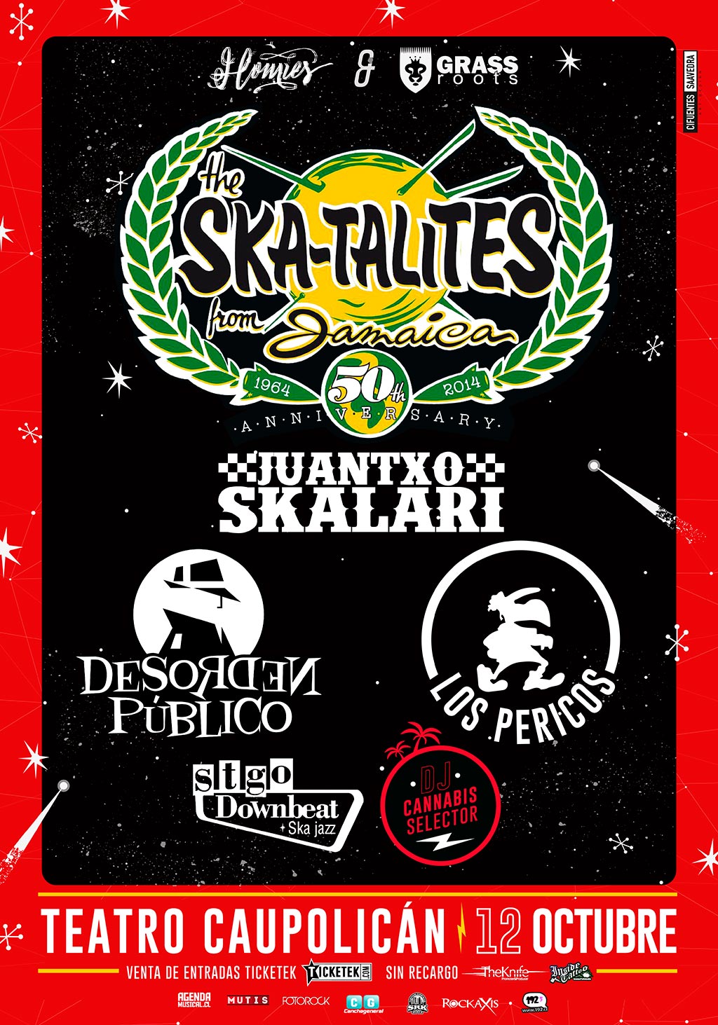 50 años The Skatalites: se suman los Pericos y se traslada al Teatro Caupolicán por lleno total de M100