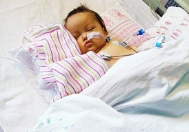Bebé de tan sólo 7 meses requiere urgente trasplante de hígado