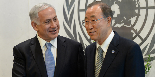 Netanyahu pide a Ban Ki-moon impedir iniciativas palestinas en ONU