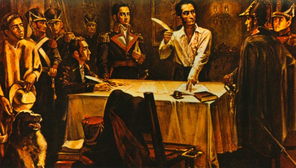 Simón Bolivar y el Decreto a Muerte