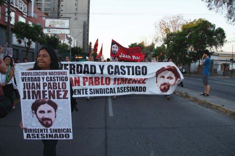 Marcha por el esclarecimiento de la muerte del Dirigente sindical  Juan Pablo Jiménez