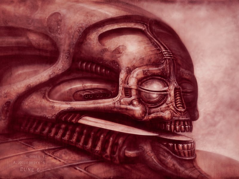 Bocetos originales del diseño de Alien de 1979