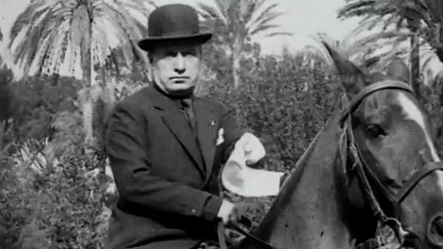 Encuentran una película protagonizada por Mussolini