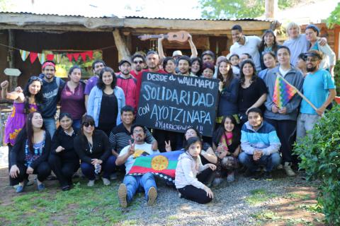 Masacres y desapariciones en México: desde Wallmapu se manifiestan y solidarizan con Ayotzinapa