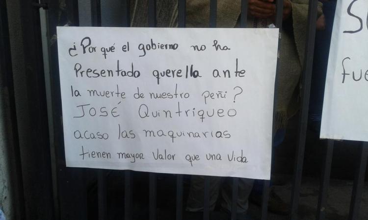 Autor del asesinato de José Quintriqueo queda en arresto domiciliario a la espera de resolución