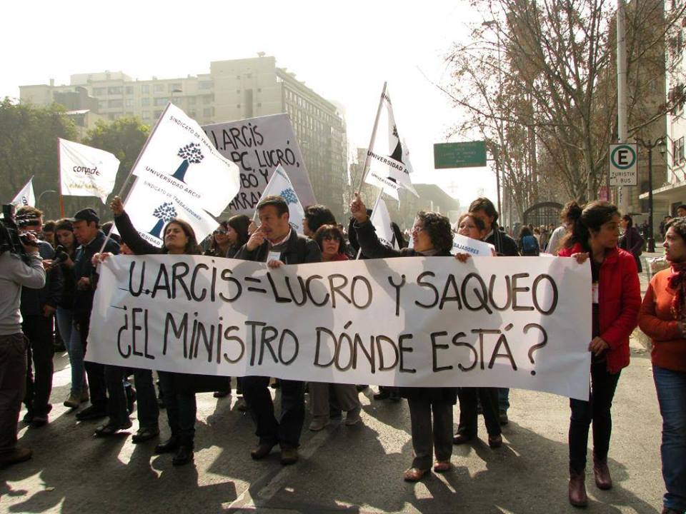 Sindicato de trabajadores de Universidad ARCIS presentan denuncias por violencia