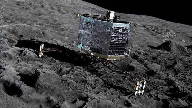 El satélite Philae logró aterrizar por primera vez en un cometa