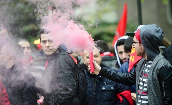 Huelga nacional en Bélgica contra la política de austeridad del nuevo gobierno centro-derecha