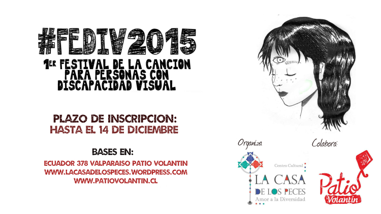 Hasta el 14 de diciembre inscripciones para Festival de la Canción para Discapacitados Visuales