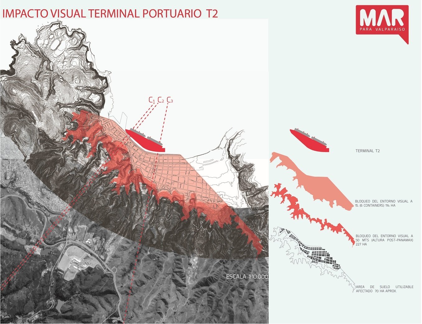 Impacto visual que el proyecto #TCVAL tendrá sobre Valparíso