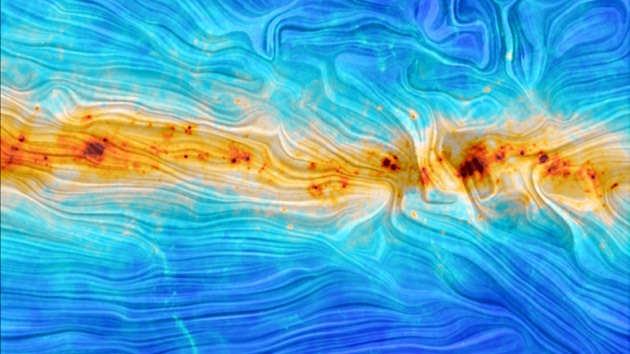 Crean un ‘mapa’ espectacular del campo magnético de la Vía Láctea