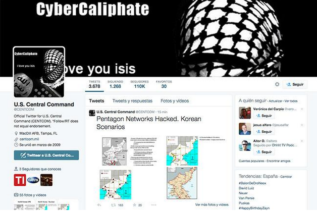 «Soldados americanos, vamos a por ustedes», hackean perfiles sociales del Mando Central Militar de EEUU