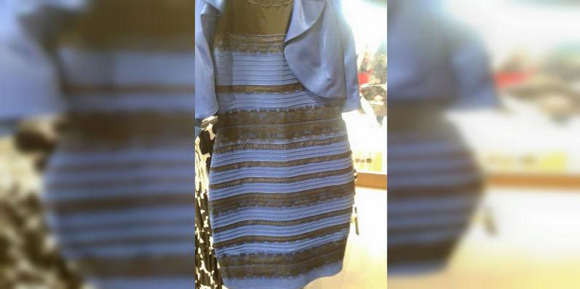 ¿Azul y negro o blanco y dorado? Explicación científica al vestido multicolor