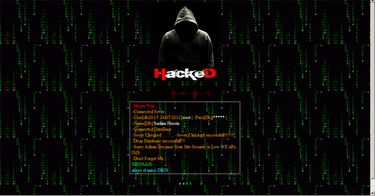 Hackers atacan página web del Ministerio de Defensa