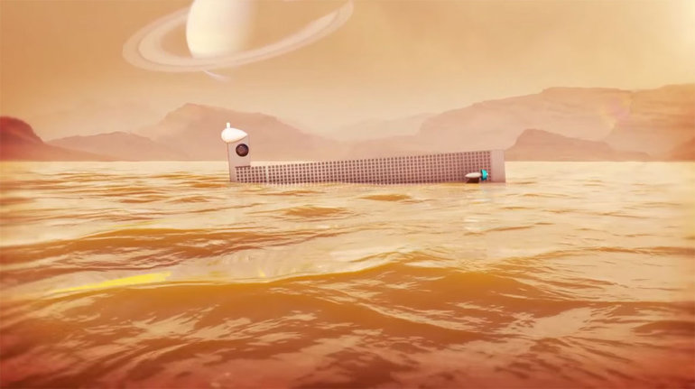 Envían submarino al espacio para que estudie mar de las lunas de Saturno