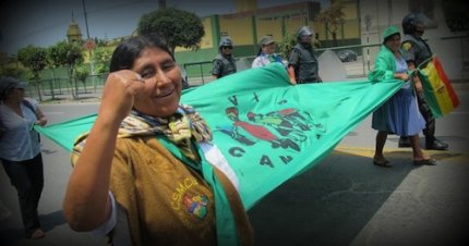 La Vía Campesina y sus aliados desafían el capitalismo climático