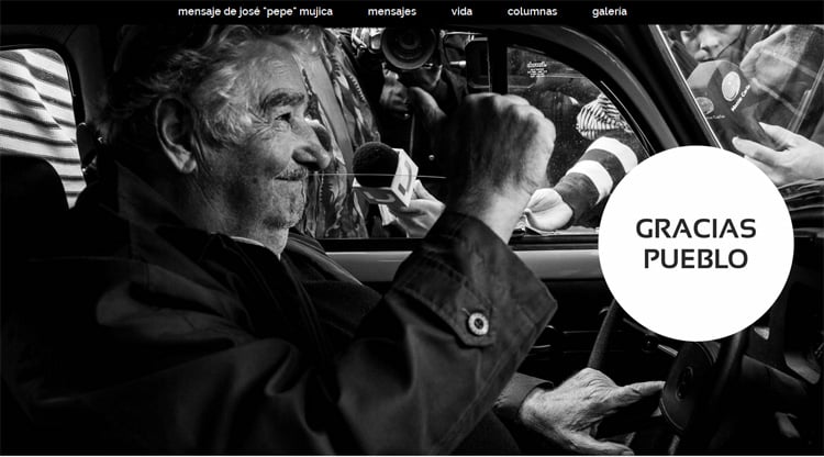 Pepe Mujica lanza su página web a días de terminar su mandato