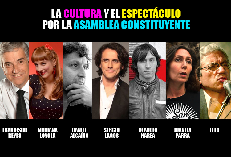 Figuras de la cultura y el espectáculo hablan sobre Asamblea Constituyente #AC