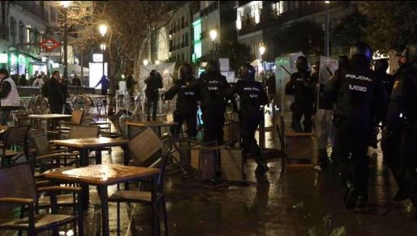 Al menos 17 detenidos en disturbios tras las Marchas de la Dignidad en Madrid