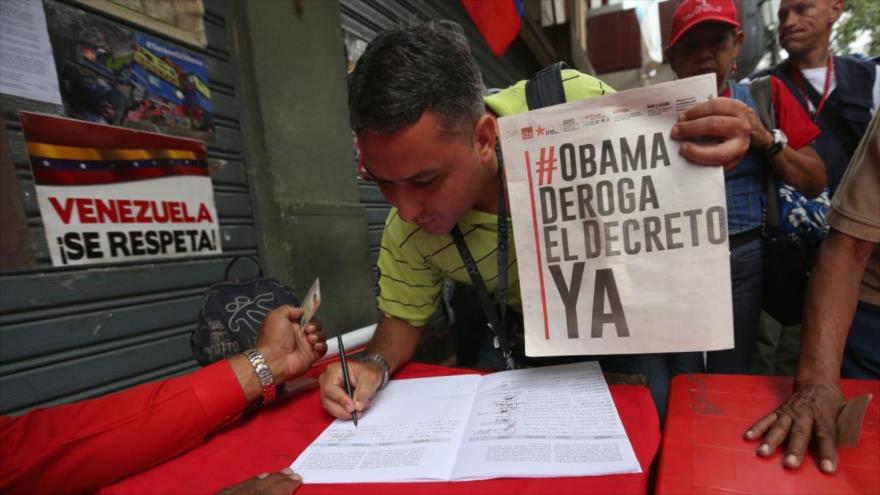 8 millones de personas ya han firmado contra decreto de EEUU que agrede a Venezuela